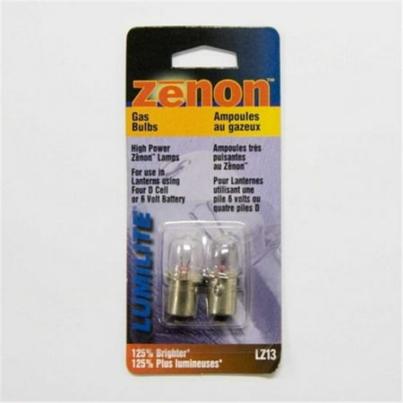 Lumilite LZ13 Xenon Gas Flange Base Bulb 4.8V 0.9A For 4D- 6V Flashlight Pack of 6