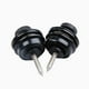 thumbnail image 2 of Kuymtek 2 Uds Correa Negra Cerraduras Straplock Cabeza Plana Seguridad para Guitarra Eléctrica, 2 of 5