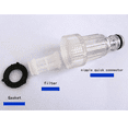 thumbnail image 3 of Transparent Car Washer Universal Plastic Machine Water Filter High-pressure Connection Fitting Pressure Washer Cleaning Supplies, 3 of 5