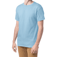 thumbnail image 3 of Hanes Essential T-Shirt, 100% Cotton Short Sleeve Mens Tee, DIY and Arts And Crafts, Light Blue, M, 3 of 5