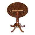 thumbnail image 3 of 42" Round Dual Drop Leaf Pedestal Table - 41.5"H  Espresso, 3 of 10