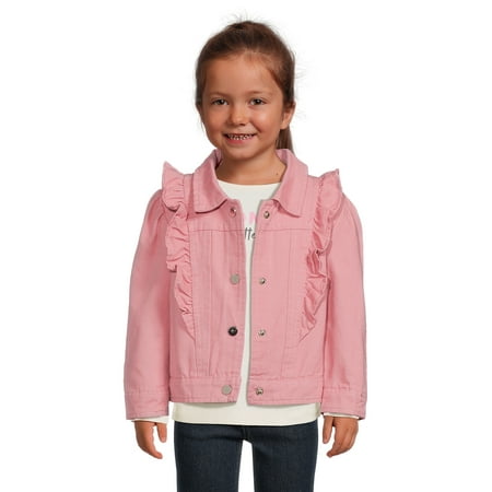 Urban Republic Toddler Girl Twill Ruffled Jacket, Sizes 12M-4T