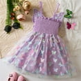 thumbnail image 4 of Atogsazn Baby Girl Wedding Dress Toddler Casual Sleeveless Mesh Dresses Birthday Princess Clothes 03-Purple 3-4 Years on Clearance, 4 of 9