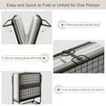 thumbnail image 6 of Feonase Folding Bed with Mattress, Roll Away Beds for Adults, Portable Foldable Bed, 76" x 38" Fold up Bed with Metal Frame on Wheels, Space Saving, 6 of 9