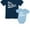 Kids Shirt Navy / Baby Aqua, variant on Sibling Shirts Set for Big Brothers and Little Brothers Boys Gift Set Kids Shirt Navy / Baby Aqua Kids Shirt 24M / Baby 6M