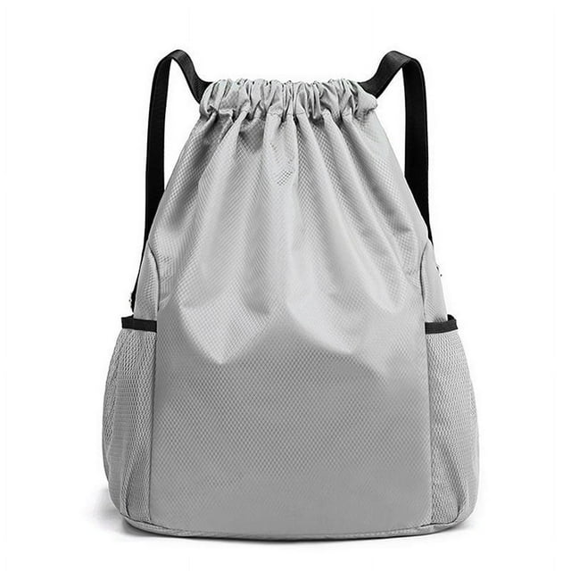Men/Women Waterproof Nylon Backpack Travel Bag With Drawstring Large Capacity Sports Bag Fitness