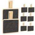 thumbnail image 2 of 10 mini pizarras rectangulares con clip de madera para mensajes., 2 of 7