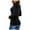 Black, variant on Shirts For Women Autumn And Winter Solid Color High-neck Basic Base Shirt Womens Tops