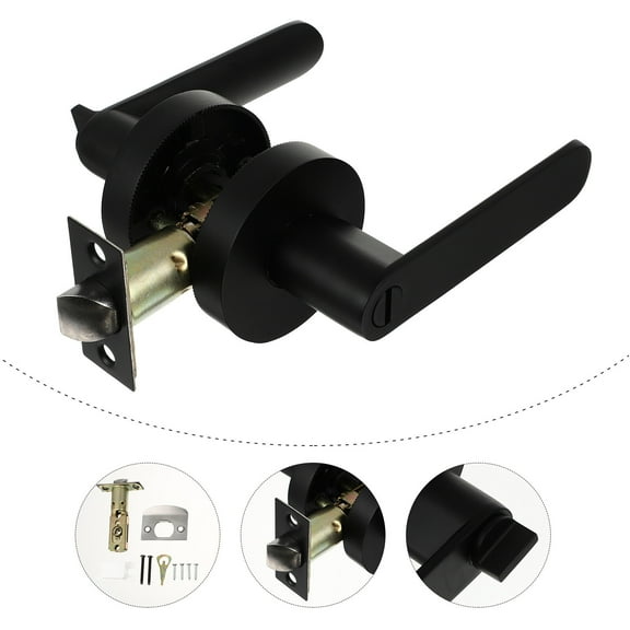 Foxnovo 1 Pair Indoor Door Handles Zinc Alloy for Living Room