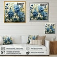thumbnail image 4 of Designart "White Bloom Blue Bonnets Arrangement IV" Blue Bonnets Canvas Art Print, 4 of 7