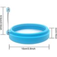 thumbnail image 2 of Silicone Egg Rings, 4 Inch Food Grade Egg Cooking Rings, Non Stick Fried Egg Ring Mold, Pancake Breakfast Sandwiches, Egg Mcmuffi, 2 of 5