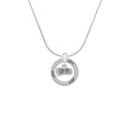 thumbnail image 2 of Delight Jewelry Silvertone Text Chat - gr8 - Great - Joy Ring Charm Necklace, 18", 2 of 4