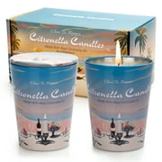 VGGFDY Citronella Candles Outdoor Indoor, 110 Hours Soy Wax Citronella Candles Set, Portable Scented Candles for Beach Garden Camping Patio -2 Pack