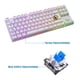 thumbnail image 4 of Teclado Mecánico Gamer Virtual Zone Bora Blanco Switch Blue Retro Iluminado RGB, 4 of 10