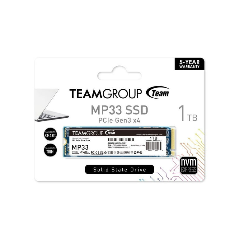 内蔵型SSD TEAMGROUP MP33 SSD 1TB PCIe Gen3 x4 Amazon.com: TEAMGROUP MP33 1TB 2 Pack SLC Cache 3D NAND TLC