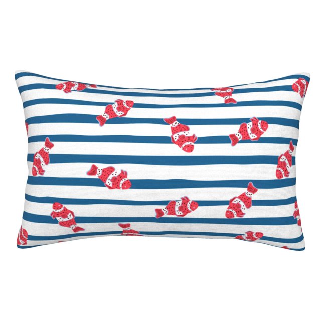 Balery Clown Fish Funda de Cojín Estampada, Regalos para Mujeres, Regalos de Amor para Ella, Regalos para Novia o Esposa, Funda de Almohada-16"x24"