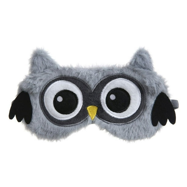 Guardurnaity Cubierta de ojo para dormir para niños, diadema con los ojos vendados para el hogar de viaje para niños, cegador de dibujos animados, linda Tratamientos faciales Gris Guardurnaity CE014766-03