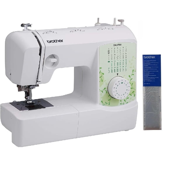Máquina de coser Brother SM2700 de 27 puntadas con estabilizador soluble en agua