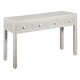 thumbnail image 2 of Modern Entryway Console Table – Multicolor Striped Bone Inlay | Handmade Accent Furniture, 2 of 6