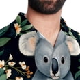thumbnail image 5 of Koala Men's Short Sleeve Hawaiian Beach Shirts, Casual Printed Button Down Spread Collar Tops, Summer Unisex Style, 5 of 6