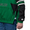 thumbnail image 3 of Men's Starter Kelly Green Philadelphia Eagles Vintage Logo Prospect Half-Zip Pullover, 3 of 3