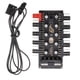 thumbnail image 2 of Cooler Hub 4-Pin PWM Cooler Connector Adaptador de controlador de velocidad de PC Accesorio de divisor de hub de ventilador de computadora, IDE Speravity EL001456-02, 2 of 2