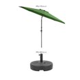 thumbnail image 3 of CorLiving 10ft Wind Resistant Tilting Patio Umbrella with Aluminum & Steel Frame & Round Base, 3 of 7