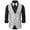 F-543Silver, variant on ZHOGXU Men's Vest Sleeveless V Neck Solid Color Sequins Buttons Comfortable Fashion Top For Stage Performance And Party,Silver,M