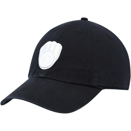 Men s 47 Black Milwaukee Brewers Challenger Adjustable Hat