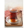 thumbnail image 2 of LAV Clear Glass Turkish Tea Saucers, Non-Leaded European Made Square Plates, 5.5 in, 2 of 6