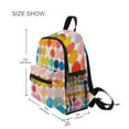 thumbnail image 3 of FORMRS School Backpack with Front Zippered Pocket 12" Student Travel Daypack, Yellow Circles, 3 of 6