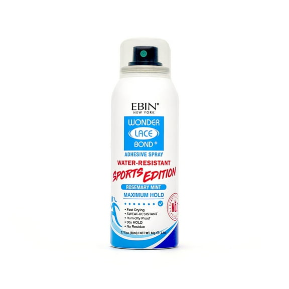 Ebin New York Wonder Lace Bond, Adhesive Spray, Rosemary Mint, Maximum Hold, Sports Edition 2.7oz