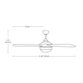 thumbnail image 4 of Ventilador de techo 48", 2 luces E27 40W, acabado blanco, 4 aspas, 3 velocidades, 4 of 7