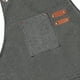 thumbnail image 2 of Zhuge Delantales de chef para hombres y mujeres con bolsillos grandes, delantal de trabajo resistente, ajustable, con espalda cruzada de lona de algodón, talla M a XXL (gris), 2 of 4