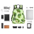 thumbnail image 4 of Honeii Broccoli 3 Print Lightweight Backpacks,Carry on Backpack,Durable Backpack for School, Work & Travel, 4 of 7