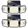 thumbnail image 1 of Lámparas solares con sensor de movimiento VIVOHOME 2500LM IP65 paquete de 2, 1 of 8