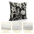 thumbnail image 4 of COMIO Black White Flowers Square Throw Pillow Case Decorative Cushion Cover Sofa, 4 of 5
