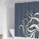 thumbnail image 1 of Naiovety Declaración en el baño, cortinas de ducha divertidas, tela gótica de animales de monstruo marino en blanco y negro Juegos de accesorios de baño YL490-7, 1 of 6