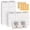 white, variant on 24pcs White Cookie Boxes, 4x4x2.5 Inches Bakery Boxes with Window, for Mini Cake Treat Dessert Pastry Donuts Macaroon Strawberries Chocolate Candy (with Stickers)