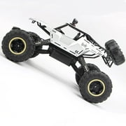 4DRC 1:12 Rc Car,off Road Truck Remote Control Car Metal Shell 2.4G 4WD,with 2 Batteries ,Cars for Boys& Gift for Kids,Silver