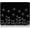 Abstract Line Black Flowers, variant on 12 x 10 in Animals Theme Computer Mouse Pad for Desk, Premium-Textured Non-Slip Rubber Stitched Edges Waterproof Square Mouse Mat for Gaming Work Wireless Mice