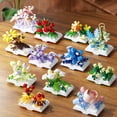 thumbnail image 2 of Book Mini Blocks Construction Set Flower Moc Building Blocks For Adults Party Favors For Kids Small Particle Building Block Gift, 2 of 9
