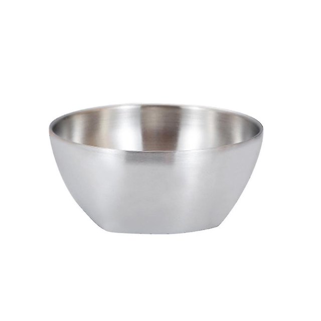 Tazón de acero inoxidable 304 Tazón de doble aislamiento Utensilios para el hogar Tazón de fideos instantáneos Metal Snack B ShuxiuWang 8390612485107