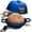 Blue, variant on Krustic 6 Qt Enameled Cast Iron Dutch Oven with Lid & Nonstick Baking Mat for Bread Baking