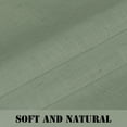 thumbnail image 6 of H.VERSAILTEX Natural Linen Blended Semi Sheer Light Filtering Curtains, Solid Grommet Curtains Window Treatments for Living Room, Sea Grass, 2 Panels, 52" x 84", 6 of 7