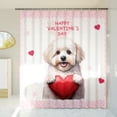thumbnail image 3 of Happy Valentine's Day Bichon Frise Brings Love Heart Shower Curtain Bichons Dog Lovers Gifts Idea Waterproof Bathroom Bathtub Curtain - 02028, 3 of 5