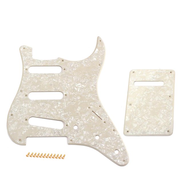 Exquisita licencia de de eléctricas de plástico con licencia posterior + tornillos de montaje CUTICAT Pickguard de la guitarra eléctrica