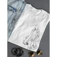 thumbnail image 3 of Cute Woman Silhouette Women T-Shirt, Female Medium, 3 of 4