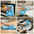thumbnail image 6 of Christmas Kitchen Towels Set of 2-Tree & Plaid & Snowflakes Leaf Printed Tea Towels(18x26 inch)-Absorbent Cotton Home Decor for Christmas,Housewarming Gifts., 6 of 7