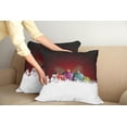 thumbnail image 2 of Ambesonne Christmas Throw Pillow Cover 2 Pack, Snowman with Hat, 18", Multicolor, 2 of 5